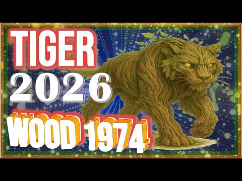 ✪ Tiger Horoscope 2026 |❤| Wood Tiger 1974 | January 23, 1974 to February 10, 1975