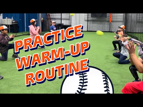 Youth Baseball Practice Warm-Up Routine