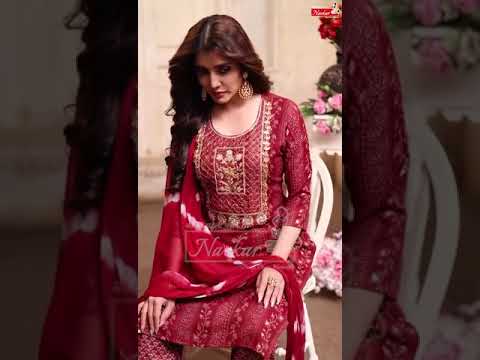 rayon  Kurti With Pant And Dupatta Set