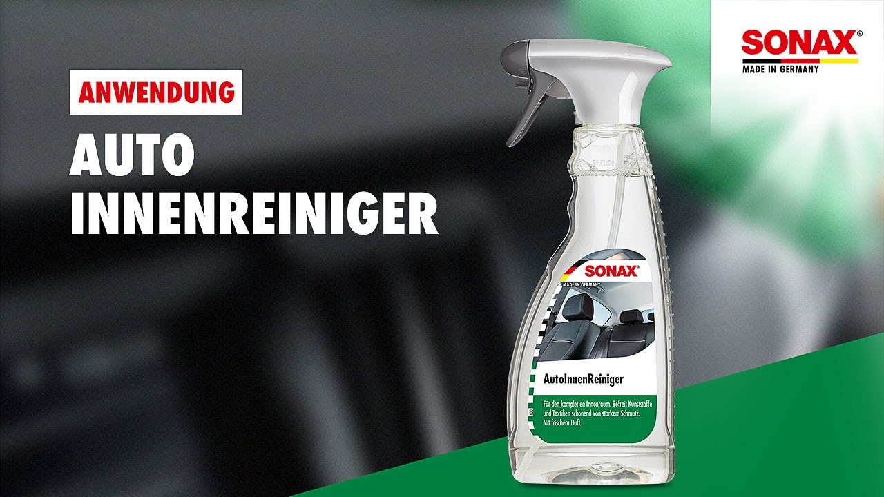 Video: Sonax AutoInnenReiniger 500ml Video: Sonax AutoInnenReiniger 500ml