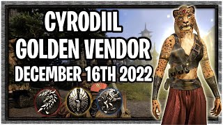 ESO - Cyrodiil Golden PvP Vendor - December 16th 2022