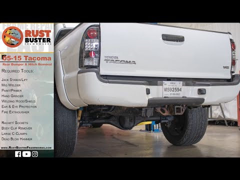 05-15 Toyota Tacoma Rear Bumper Removal Guide - How-To