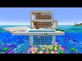 MODERN WATER HOUSE BUILD CHALLENGE In Minecraft