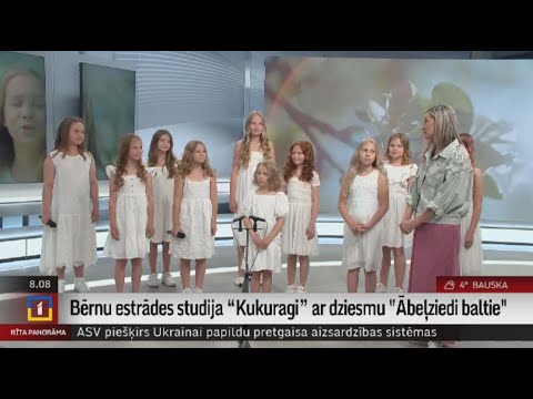 Bērnu estrādes studija “Kukuragi” ar dziesmu "Ābeļziedi baltie"