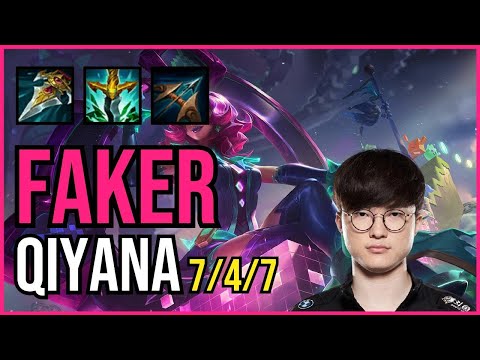 FAKER - QIYANA vs TALON Mid - KR Grandmaster - Patch 11.6