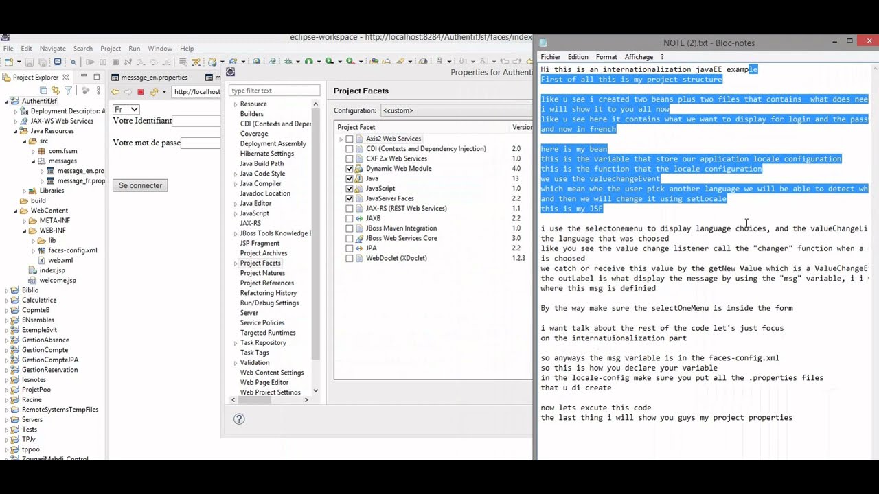 javaEE internationalization example (JSF)