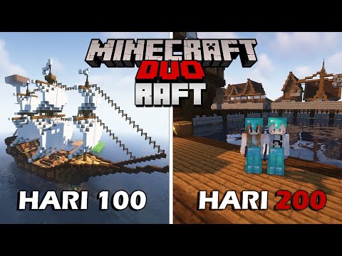 200 Days in Minecraft Raft - INSANE Survival!!!