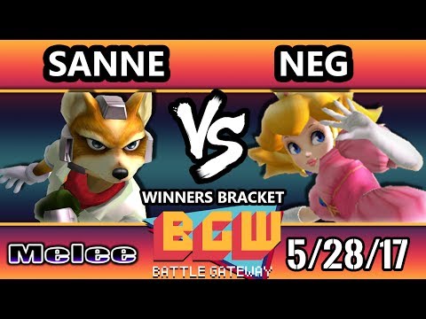 BGW16 SSBM - Sanne (Fox) Vs. NEG (Peach)  Smash Melee Winners Bracket