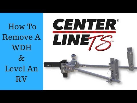 How To Remove A Husky Centerline T/S WDH & Level An RV
