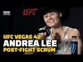 Andrea Lee: 'Valentina Shevchenko Is Pretty Close to Perfect' | UFC Vegas 42 | MMA Fighting