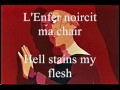 Hellfire (French translated in English) with Lyrics