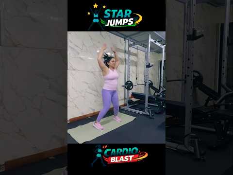 Star Jumps: Burn Calories &amp; Boost Fitness in Seconds! 🔥#tutorial #explained #cardio#how #howto#star