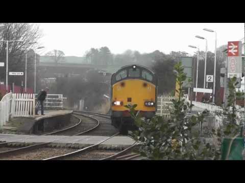 37038 Top'n'Tail 37069 6C51 Sellafield - Heysham flasks 8th March 2012