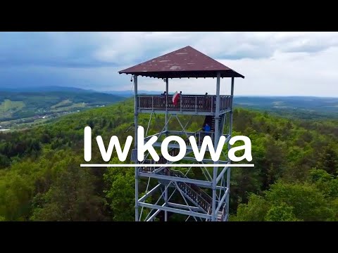 101. Wieża widokowa Iwkowa Dron 4K 🇵🇱fajna i prosta trasa dla wszystkich