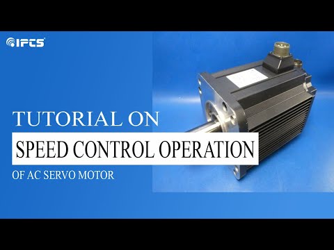 Part of a video titled Tutorial on speed control operation of AC Servo motor| A complete guide