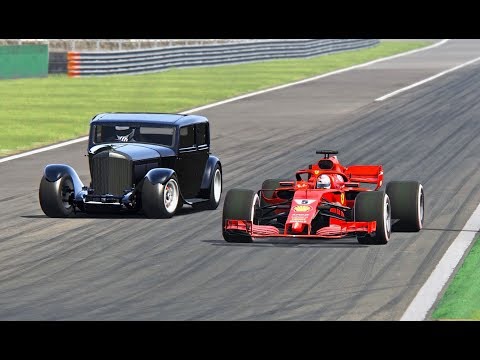 Ferrari F1 2018 vs Monster Bentley 1931 - Monza