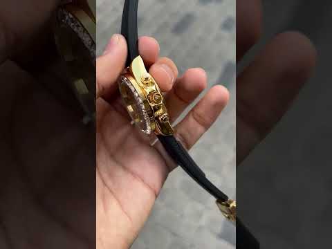 Golden rolex wrist watch