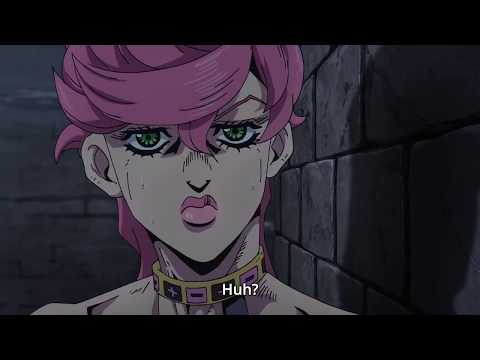 trish with a gun feeling herself - JoJo's Golden Wind Ep 34