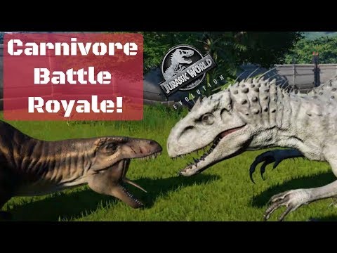 CARNIVORE BATTLE ROYALE!!! [Jurassic World Evolution]