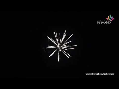 5" silver crackling to color flower