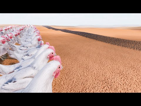 300 Giant Chickens vs 20.000 Chickens | Ultimate Epic Battle Simulator 2