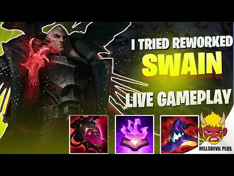 I Tried Reworked Swain (HES SO STRONG!) - Wild Rift HellsDevil Plus Gameplay