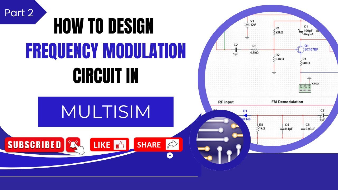 FM Circuit using Multisim