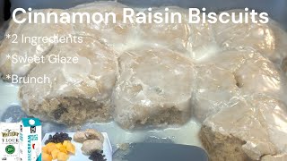 How To Make: Easy Cinnamon Raisin Biscuits with Glaze