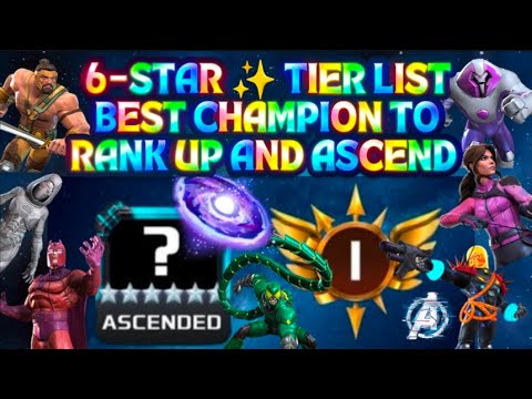 MCOC TIER LIST BEST 6-STAR CHAMPION TO RANK UP 🔥FOR JULY 2025 - Marvel Contest of Champion