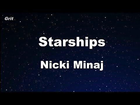Starships - Nicki Minaj Karaoke 【No Guide Melody】 Instrumental