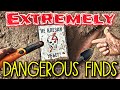 EXTREMELY DANGEROUS FINDS! Metal Detecting is cool & interesting hobby, but sometimes very dangerous