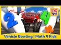 Math For Kids Vehicle Bowling Crash Course Math Ep 3 By Brain Candy TV