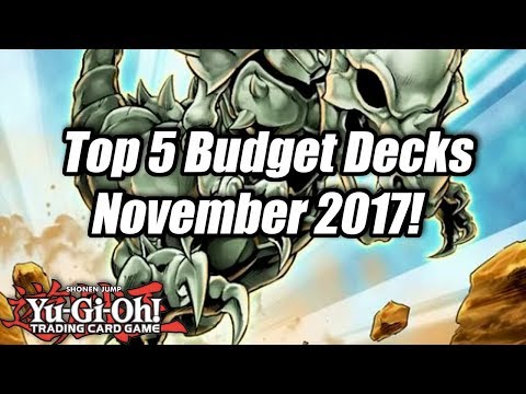 Yu-Gi-Oh! Top 5 Competitive Budget Decks for the November 2017 Format!