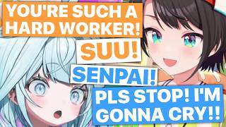 Subaru's Praise Makes Suu Cry (Oozora Subaru, Mizumiya Suu / Hololive) [Eng Subs]