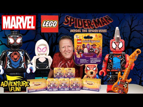 12 Marvel Lego Spider-Man Across the Spider-Verse Minifigures: Spider-Man AdventureFun Toy review!