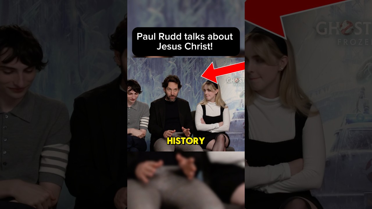 Paul Rudd talks about Jesus Christ during Interview! 🤯 #paulrudd #jesus #christian #shorts