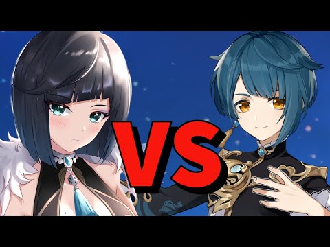 Yelan C0 vs Xingqiu C6 Burst DMG Raw vs Full Buff - Genshin Impact
