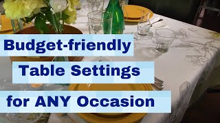 How to set a proper table for any occasion (Using silverware, table runner, place mats correctly)