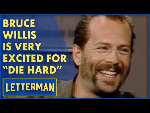 Bruce Willis Is Very Excited About His New Film "Die Hard" | Letterman