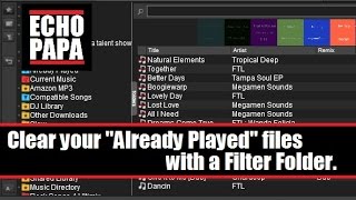 Virtual DJ 8: Clear out "Already Played" with a Filter Folder
