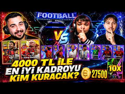 4000 TL ile En İyi Kadroyu Kim Kuracak? 💰 Kaybeden 10 Epik/Show-Time Siler! 😱 ARDA VS TOLGA 🔥