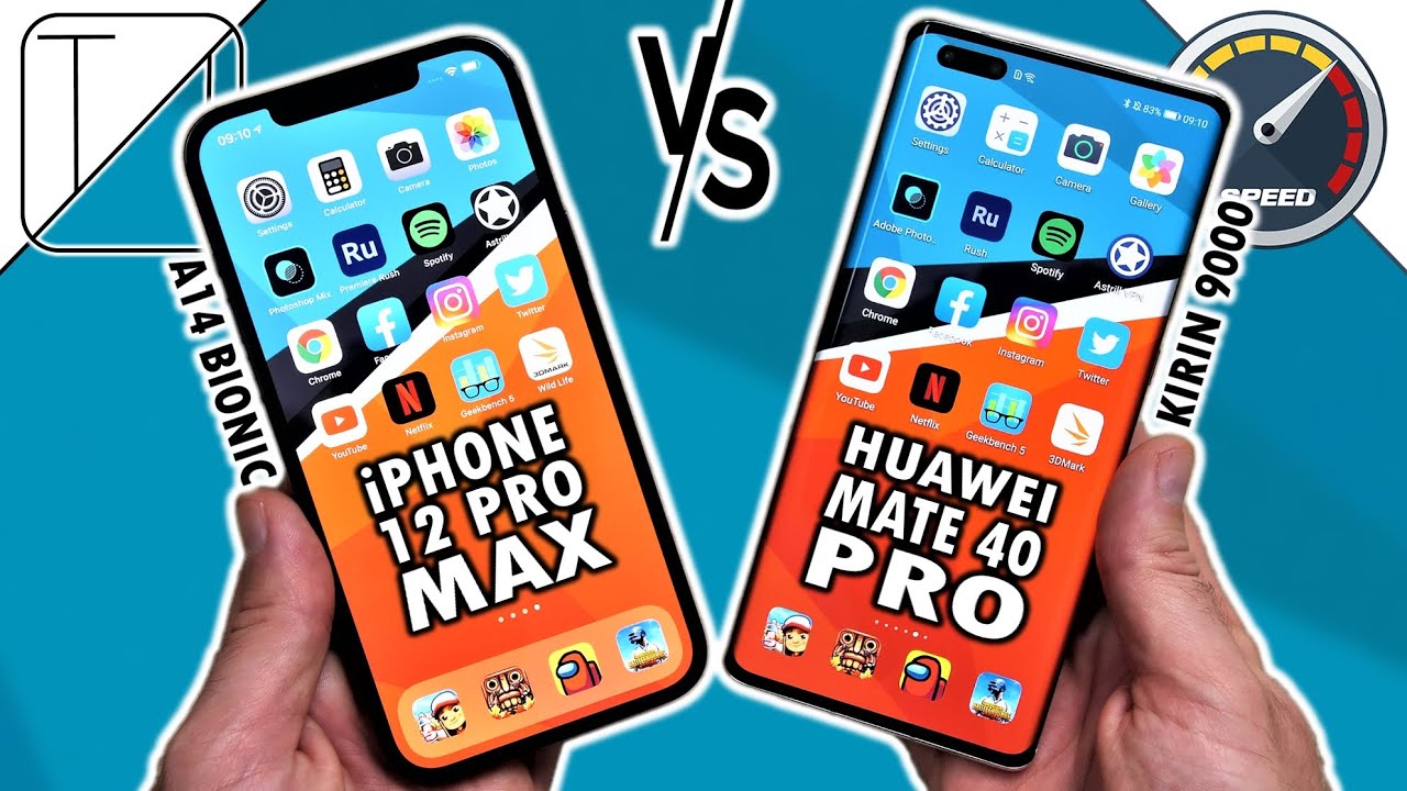 iPhone 12 Pro Max vs Huawei Mate 40 Pro Speed Test