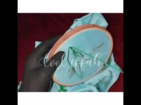 crochet flower and embroidery 😍👑 #embroidery #handembroidery #crochet