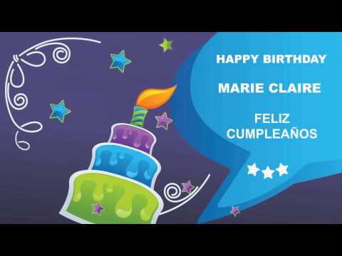 MarieClaire   Card Tarjeta - Happy Birthday