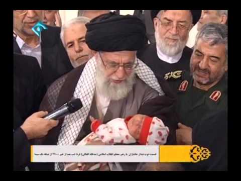 Leader Ayatullah Khamenei saying Azan to Newborn Child - Must Watch