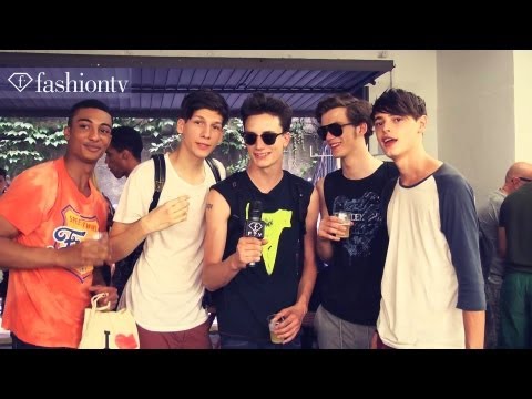 Sexy Male Models Backstage at Trussardi Spring/Summer 2013 | Milan Men's Fashion Week | FashionTV