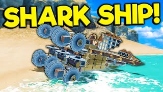 I Used a SHARK PIRATE SHIP to eat Other Ships! - Sea of Craft Gameplay