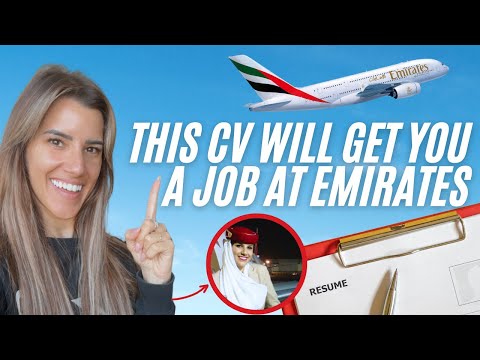 Emirates Flight Attendant Job: The Ultimate Cabin Crew CV Sample [step-by-step Tutorial]