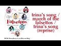 Trina's Song / March of the Falsettos / Trina's Song (Reprise) — Falsettos (Lyric Video) [2016BC]
