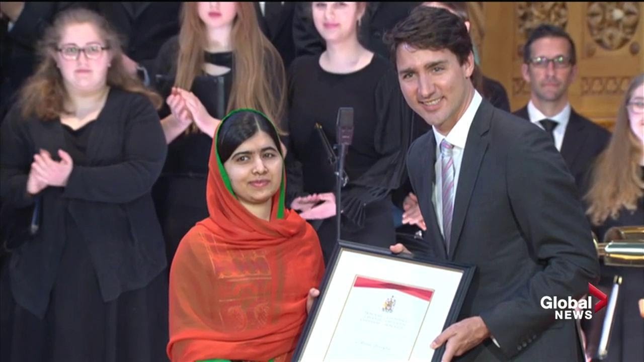 Malala Yousafzai receives honorary Canadian citizenship